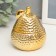 Coramics Coramics "Golden Pear with a leaves" 9x7x7 cm