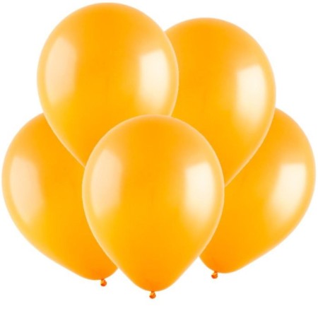 Latex ball 12 ", pastel, set 100 pcs., Orange color