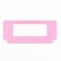 Gift box for chocolate tiles, with a window, pink, 17 x 8 x 1.4 cm