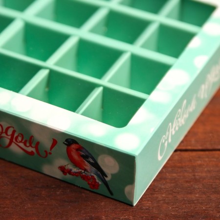 Packaging for sweets 16 pcs “Snegier in Rowan”, 17.7 x 17.7 x 3.8 cm-3