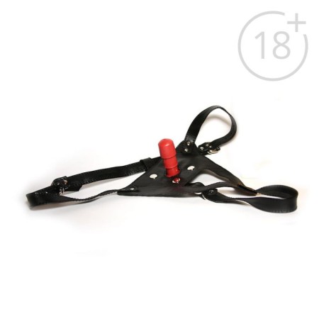 Panties for strapon jaga jaga, with a plow, leather., Black, size 48 - 52 1684981-1