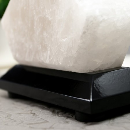 Salt lamp "Christmas tree" LED (color) USB white salt 10x7x13 cm-3