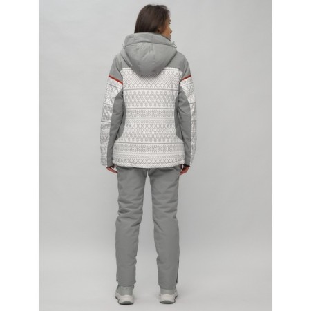 Ski jacket female winter, size 58, white color-16