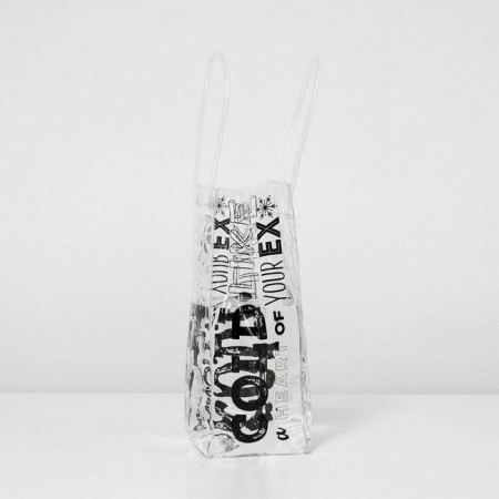 Gift package made of plastic for a bottle, packaging, “Cold Heart”, 11 x 36 x 11 cm-2