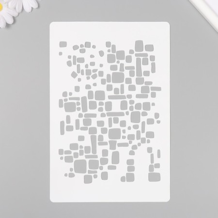 Plastic stencil "Texture. Mosaic" 16x24 cm