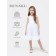 Платье для девочки MINAKU: PartyDress цвет белый, рост 110