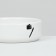 Ceramic bowl for rodents "black and white" 80 ml 8.5 x 3 cm