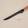 Kitchen knife SL Home "Olivia", collapse, blade 14 cm, damask steel, brown color