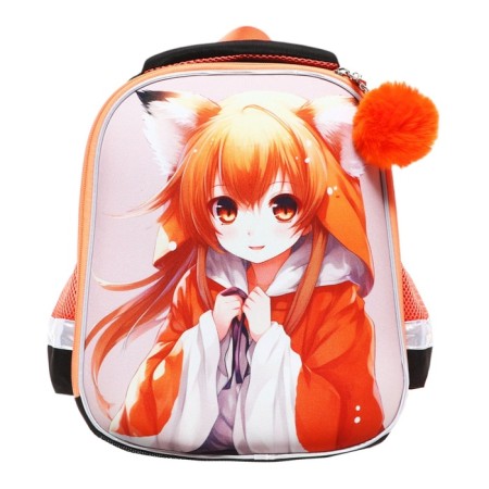 Frame backpack, 35x26x13, Seventeen, girl EVA, black/orange-2