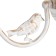 Bra "Laurent" 1x40W E14 white+gold 30x15x30 cm.