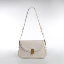 Women's bag Textura, messenger, medium size, dairy color