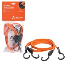 Gum for luggage mounting, 80 cm, 20 mm, plastic hooks, set 2 pcs