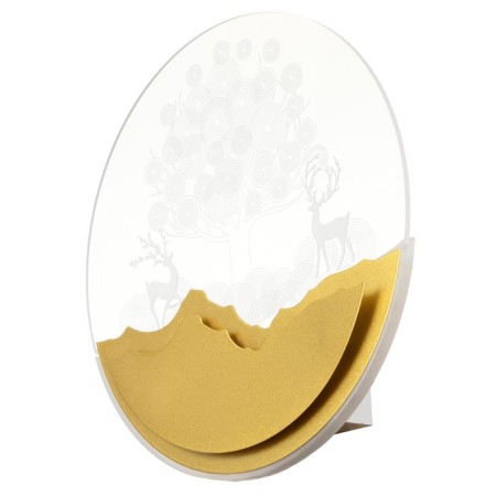Bra "tree" LED 20W 4000k gold 24x24x4 cm-3