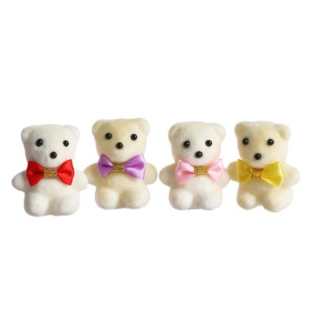 Игрушка из пенопласта «Мишка с бантом», 5 см, цвета МИКС-2