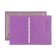 Cover for a passport with a pocket, lilac color