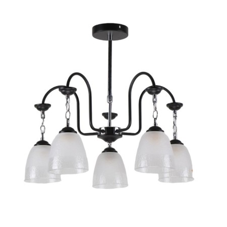 Lamp ceiling Economy light 13118/5MBK+CR WT, 5x60W, E27, 57x58x58 cm, color chromium