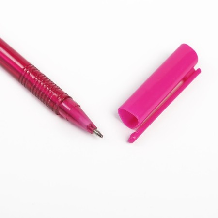 A set of ballpoint pens, 10 colors, the body is triangular, tinted, in a blister on the button-4