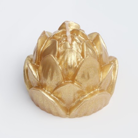 Figure candle "Lotus", 6.6x6.5 cm, gold, in a box-5