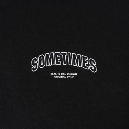 Male sweatshirt was laid down, black color, size 48-6