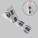 Forms for nail extension are wide, 20 pcs, silver color