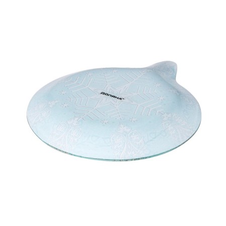Glass Serving shares "Christmas tree toy. Snowflake ", 18.2 × 15.5 cm-1