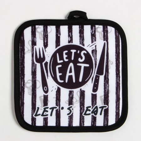 Прихватка Доляна "Eat" 17х17 см, 100% п/э-1
