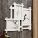Photo frame Plastic in 3 photos 10x15, 13x18 cm "straight lines" white 30.5x38 cm