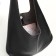 Women's bag on magnet Textura, large size, black color