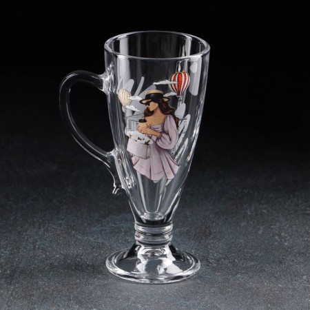 Citizens' mug, for cappuccino, glass, 250 ml