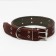 Collar combined leather/tarpaulin, dimensionless, 83 x 4.5 cm, Osh 20-70 cm, brown