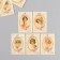 Cardboard "Vintage Girls" set 10 pcs (5 types) 4x6 cm
