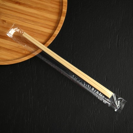 Wooden sticks for food 21 cm, 100 pcs, in individual p/e packaging