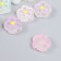 Busina Plastic "Flower with colored staging" matte mix 2x2x0.8 cm