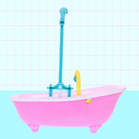 Toy "Bath for dolls", with a functional shower, color mix-5