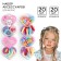 Gift set, hair gum 20 pcs, hairpin crab 20 pcs, cats aristocrats