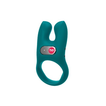 Ring Erective Fun Factory Nos with vibration, silicone, green, 8 cm-2