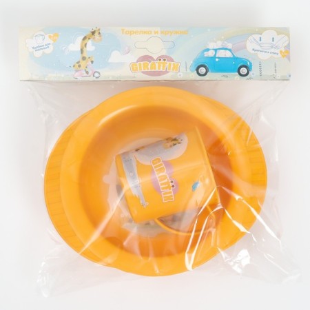 Set of dishes: mug 200 ml., Misk on suction cup-9