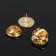 Basket for the icon (set of 5 pcs.), Site 1.5 cm, color gold