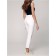 Jeans shortened female Conte Elegant Straight Leg, size S, White color
