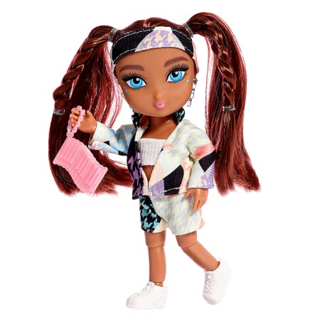 Doll "Cool Baby" with accessories, in a jeans overalls, in a package-8
