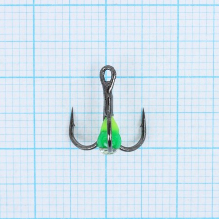 Namazu traffic ralom hook, with a drop and stone, 14 (int), yg color, in a package of 5 pcs.-1