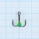 Namazu traffic ralom hook, with a drop and stone, 14 (int), yg color, in a package of 5 pcs.
