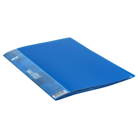 Folder with 20 liners A5, 500 μm, Calligrata, 9 mm, pocket on the spine, blue-1