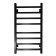 The electric heated towel "Sanprise" Contour P8, 400x800 mm, universal, black