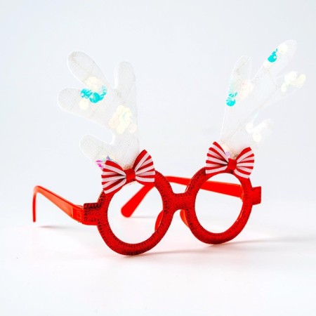 Carnival glasses "horns", color mix-1