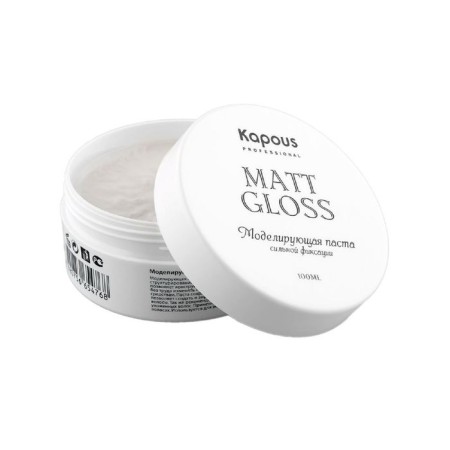 Modeling hair paste Kapous Professional Matt Gloss, strong fixation, 100 ml