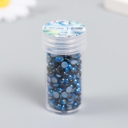 Decor "Blue gradient" d = 4 mm 10 g 200 pcs 5x2.5 cm-4