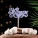 Topper Wooden "Mamul" Lavender 13x6 cm