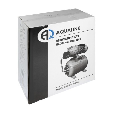 Pumping station Aqualink AS CI-37/60-24, 600 W, 60 l/min, pressure 60 m, tank 24 liters-4