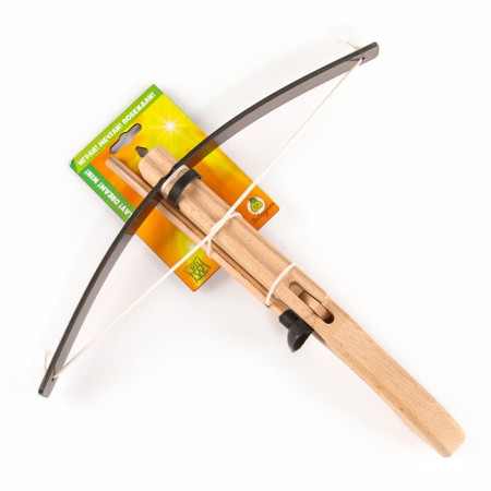 Crossbow with a mini handle with a plastic arc, 29 cm, from a beech-12